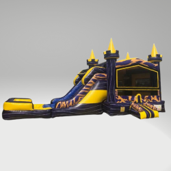 LSU Bounce House Slide Combo (Water or Dry Slide)
