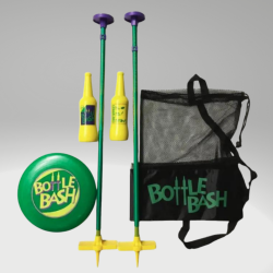 Bottle Bash Frisbee Game