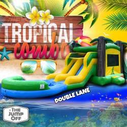 Tropical Dual Lane Combo (Water or Dry Slide)