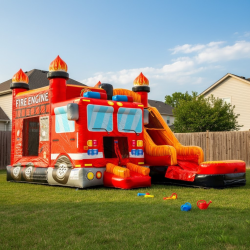 easter204 1771016017 Fire Truck Bounce House Combo