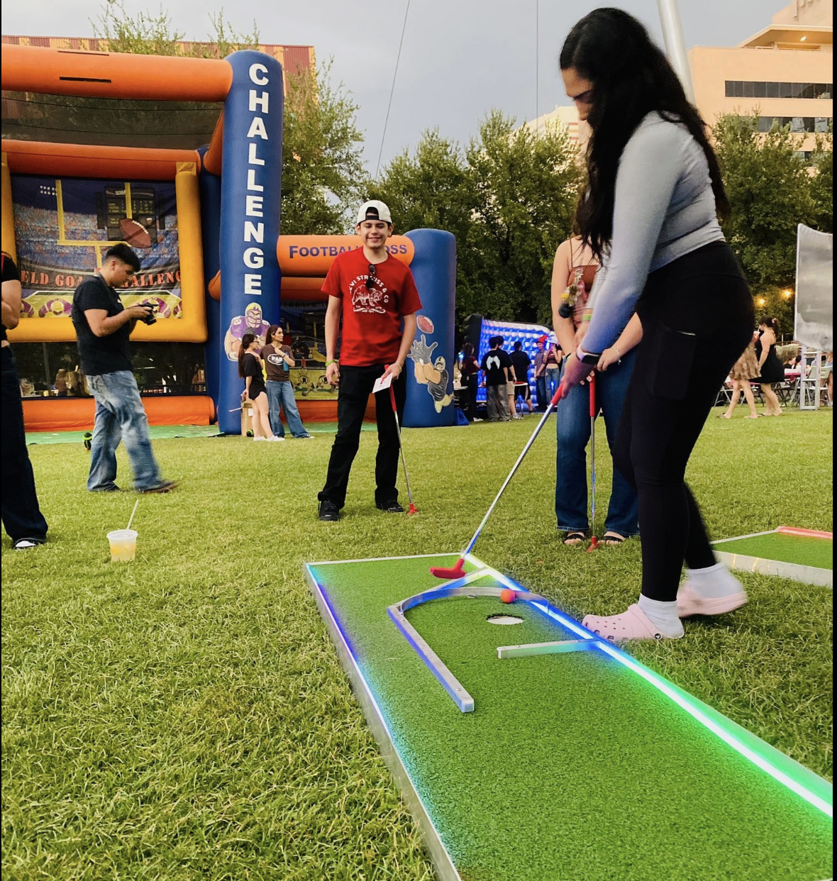 Portable mini golf rental from The Jump Off
