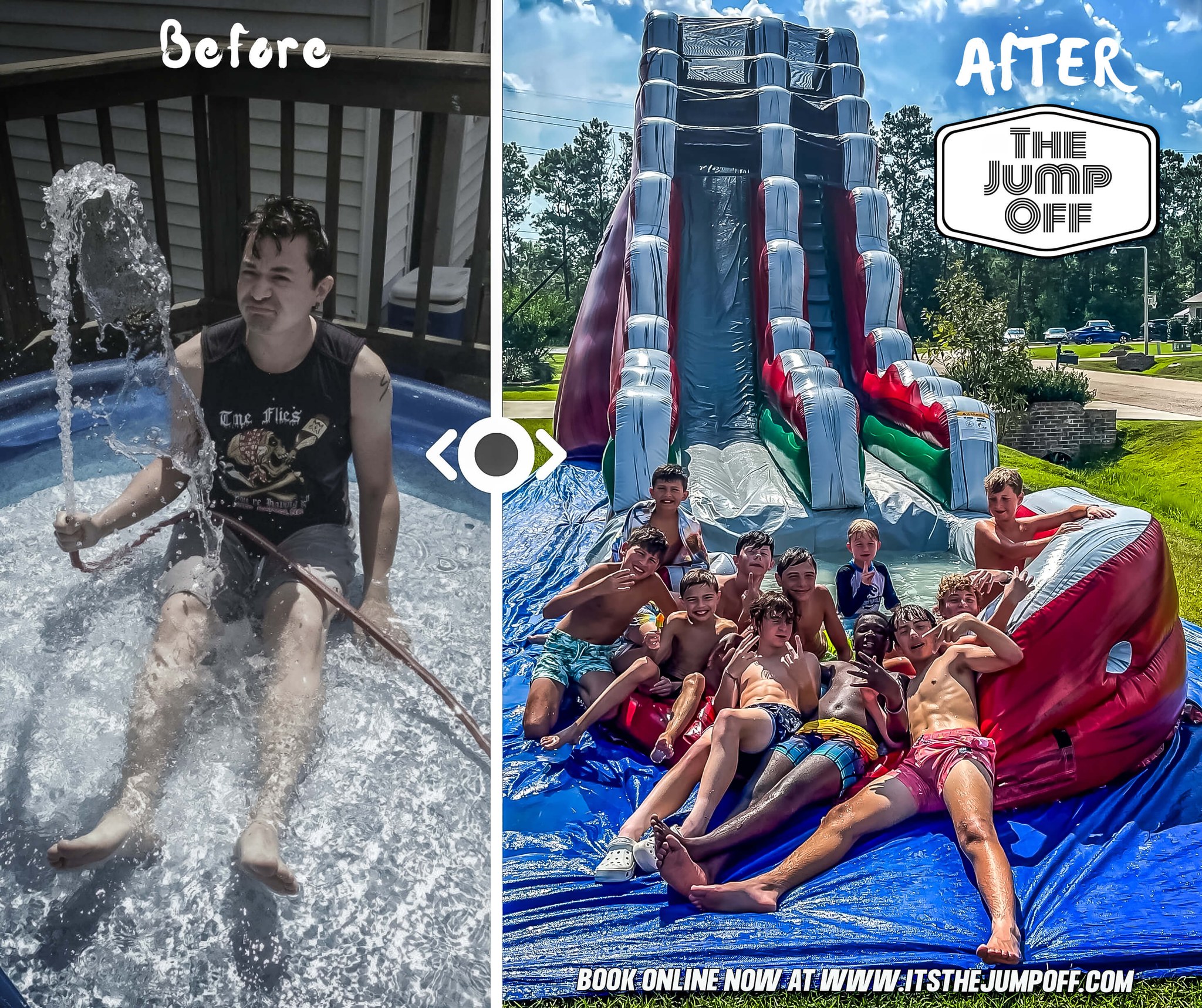 The Jump Off party rental setup in Covington Louisiana