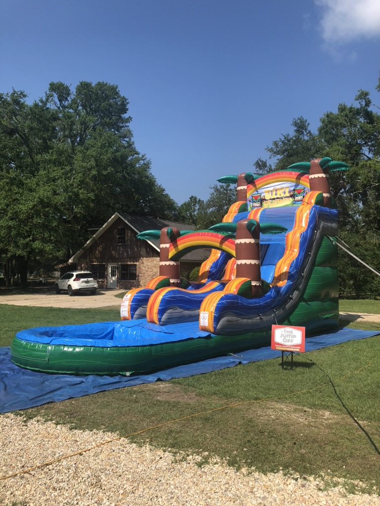 Tiki water slide rental at a Pennington event off Brewster in Madisonville LA